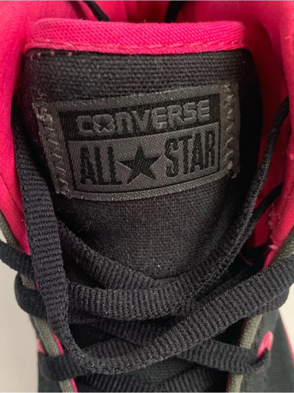 Converse Chuck Taylor All Star “Static Hi” Black/Hot Pink Shoes